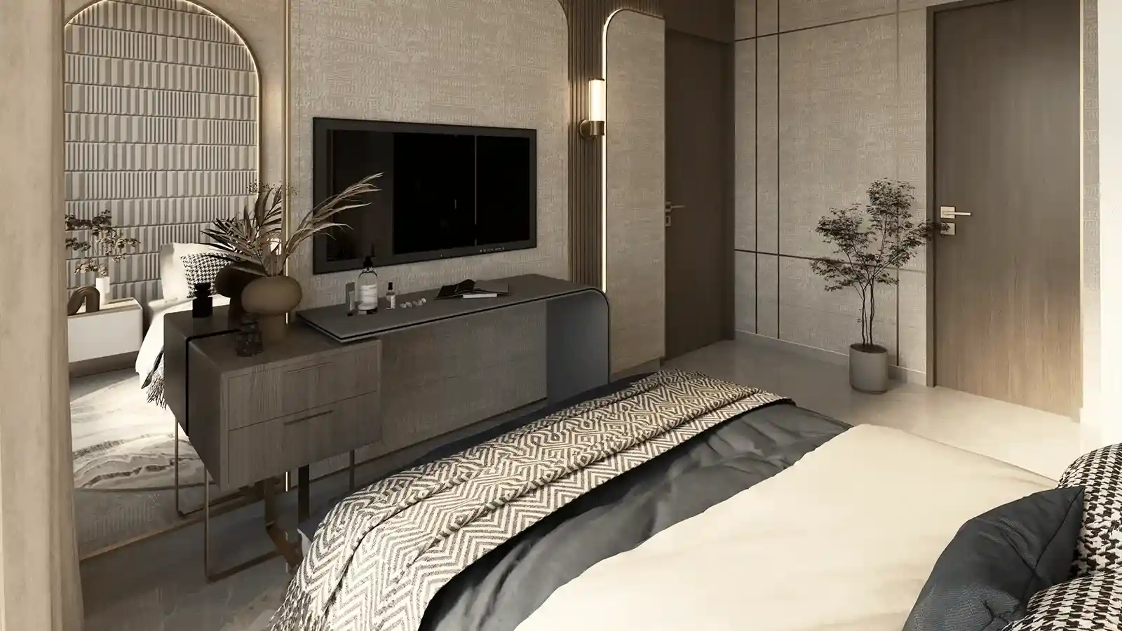 Embassy East Avenue Whitefield Bedroom