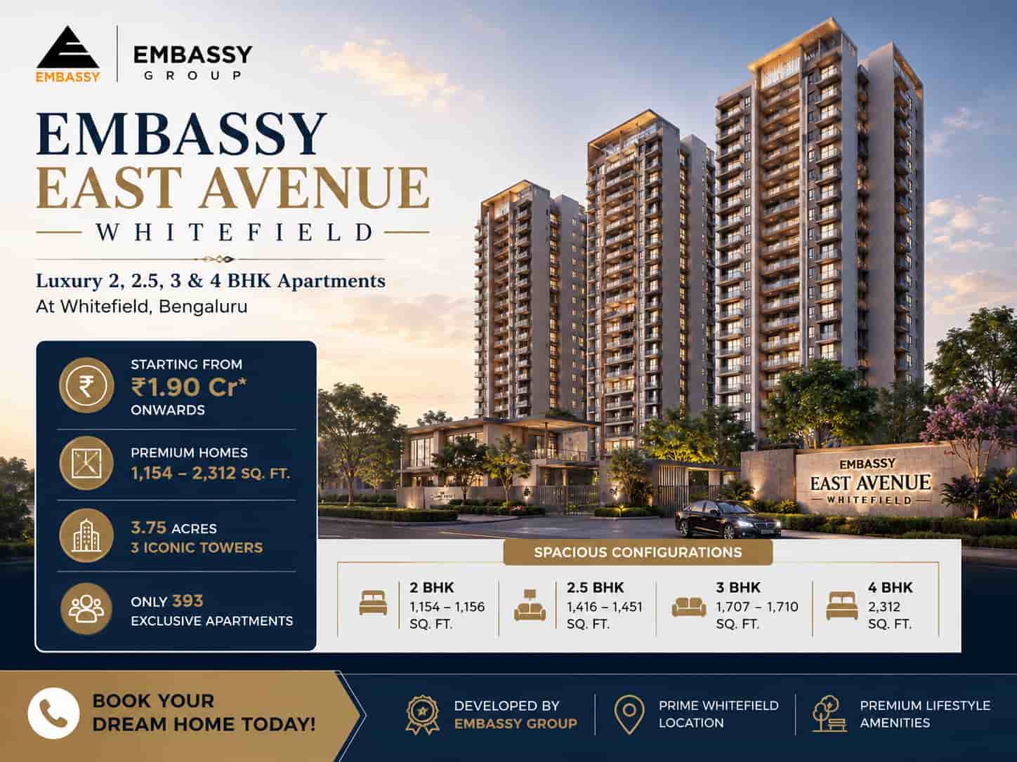 Embassy East Avenue Whitefield Banner Image