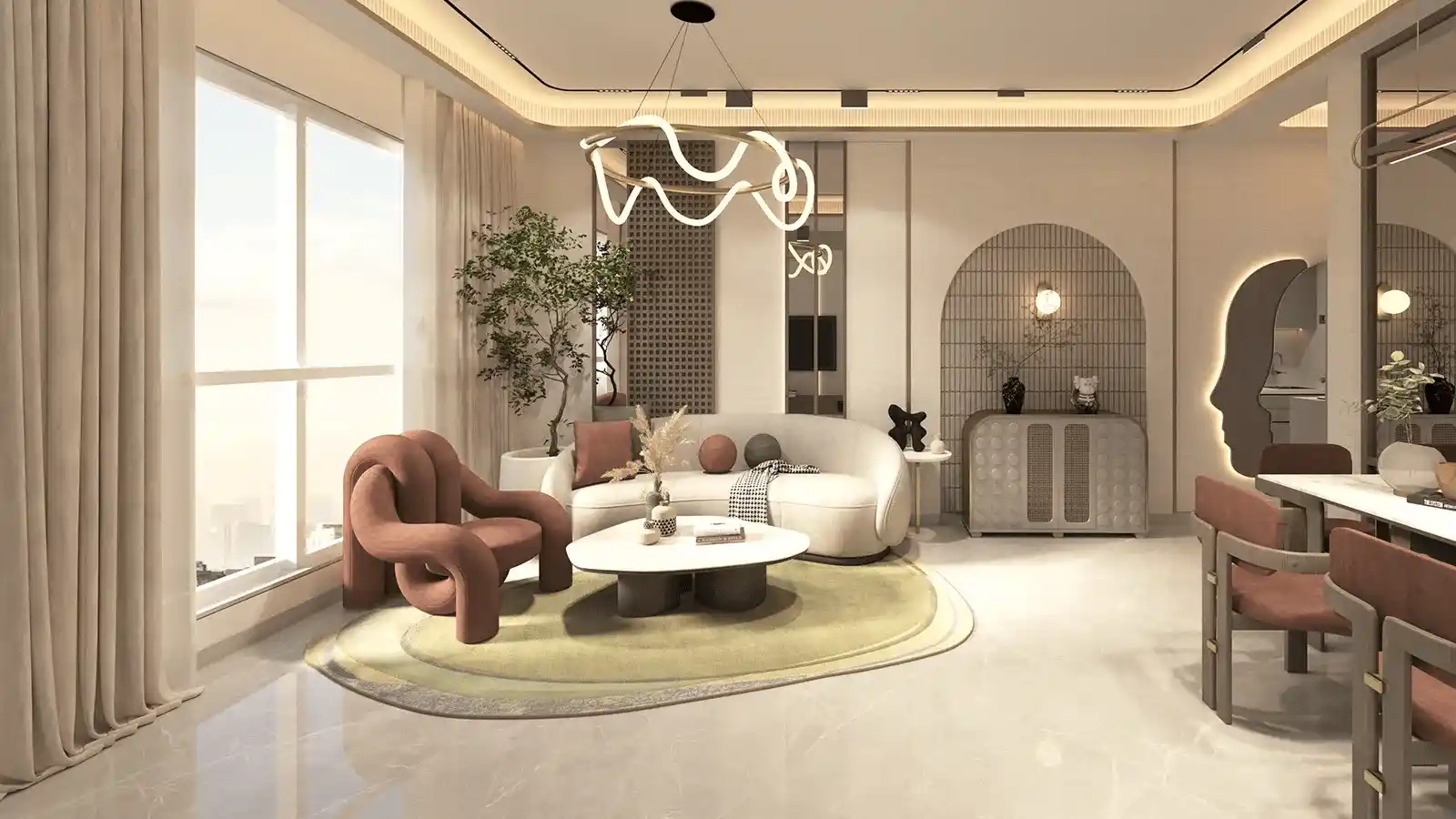 Embassy East Avenue Whitefield Living Room