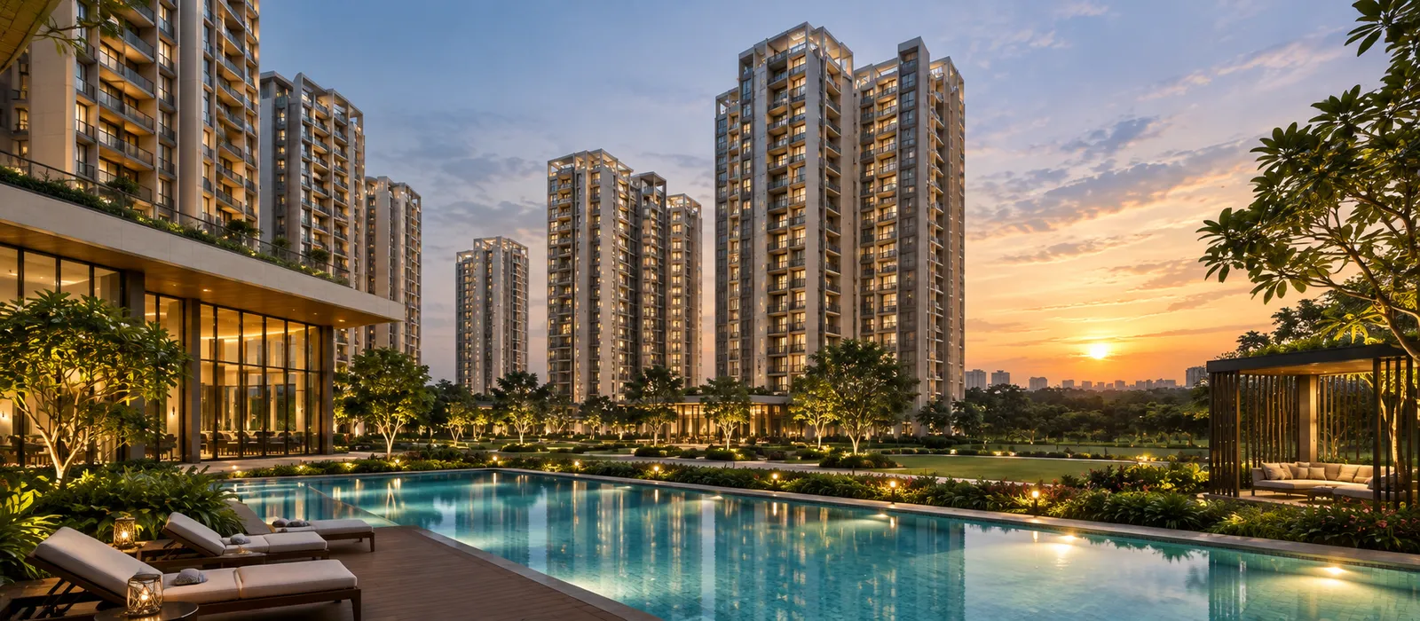 Embassy South Reserve apartments in Tarahunise, North Yelahanka, Bengaluru