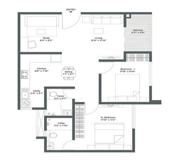 Embassy Centrum Indore floor plan1